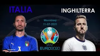 ITALIA - INGHILTERRA 1 - 1  ( 4 - 3 d.c.r.)  EURO 2020 Radiocronaca Francesco Repice