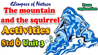 Std 6 The Mountain and the Squirrel  Malayalam explanation and Activities Class 6 glimpses of nature