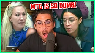 MTG Fights AOC During Congress Debate | Hasanabi Reacts