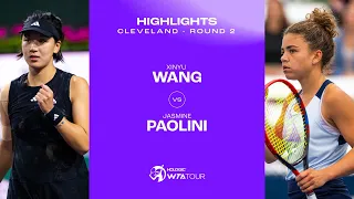 Xinyu Wang vs. Jasmine Paolini | 2023 Cleveland Round 2 | WTA Match Highlights