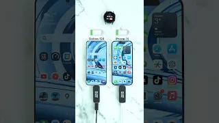 Samsung Galaxy S24 vs iPhone 15 Charging Test🪫🔋