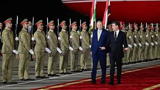 President Erdogan arrives in Iraq’s Erbil on a state visit