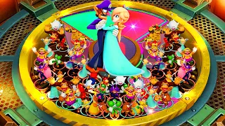 Super Mario Party Minigames - Couple Waluigi and Rosalina vs All Boss (Master Difficulty)