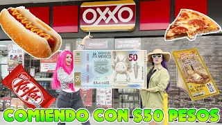 Comiendo con 50 pesos en un oxxo / Mali y Emita