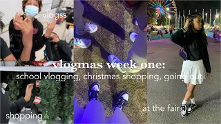 vlogmas week 1: school vlogs, buying decorations, going out with friends & more.