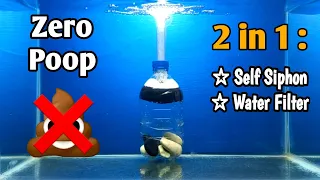 Aerator self siphon filter DIY | Aerator biofoam filter DIY | Aquarium filter DIY |part 2