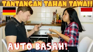 Tantangan tahan tawa bikin ngakak!! (REAKSI BULE nonton video lucu)