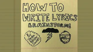 How To Write Lyrics:  Brainstorming Map Technique