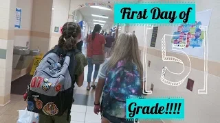 FIRST DAY OF 5TH GRADE!!!