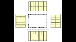 Timber Framing Drawings - plan and elevations - part 5