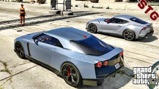 GT-R 50 RACE| LET'S GO TO WORK!!!| (GTA 5 REAL LIFE MODS ROLEPLAY)