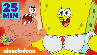SpongeBob |25 min SpongeBob Spierbundel! | Nickelodeon Nederlands