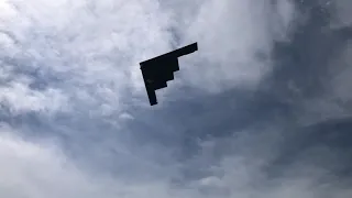 B-2 Bomber Coming in for Landing over Whiteman AFB