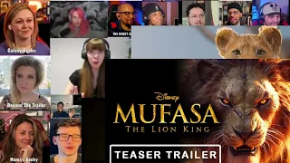 Mufasa: The Lion King Teaser | Reaction Mashup | Trailer Mashup!! Disney #mufasa #thelionking