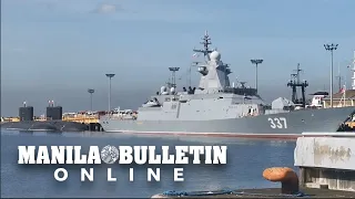 Ships from the Russian Pacific Fleet docked in Manila for routine port replenishment