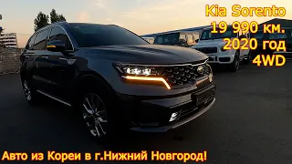 Авто из Кореи в г.Нижний Новгород - Kia Sorento, 2020 год, 19 990 км, 4WD!