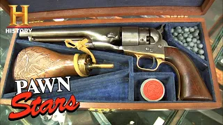 Pawn Stars: BULLSEYE DEAL for RARE Civil War Colt .44 (Season 5) | History