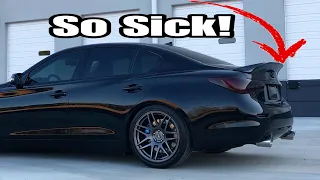 How to INSTALL a spoiler | Q50 high kick DUCKBILL