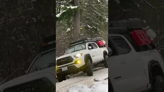 car sliding in snow