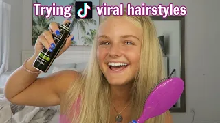 Trying Viral TikTok Hairstyles & Hacks