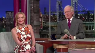 David Letterman interview with Lindsay Lohan - inappropriate questions (Highlights)