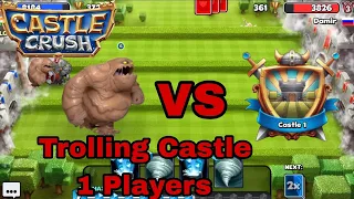 Castle Crush 🔥 Trolling Castle 1 Players With Biggest Mud Elemental 🔥 Funny Gameplay 🔥
