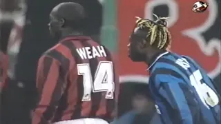Taribo West (23) vs George Weah (31) - Derby della Madonnina - 22/03/1998