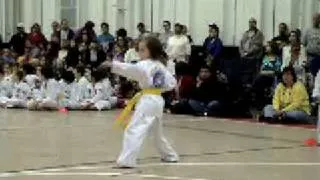 Emily's first martial arts tournament (Form)