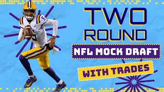 2 ROUND 2024 NFL Mock Draft WITH TRADES | 2024 NFL Mock Draft
