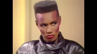 Grace Jones — The Russell Harty Show interview + Love is the Drug