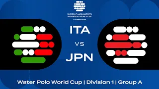 LIVE | Italy vs Japan | Water Polo World Cup 2023 | Group A