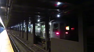NYC Subway: Rerouted Brooklyn bound R68 D Train entering 42 St-PABT