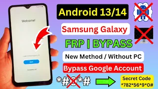 Samsung Android 13/14 Frp Bypass | After Reset Google Account | Samsung Frp Unlock