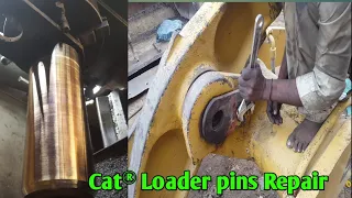 Caterpillar loader 950b boom man pins and bushing  repair || Pakistani mechanic skills