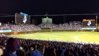 Cubs win and Go Cubs Go after game 5 of the 2016 World Series