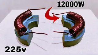 Free Energy Machine. How to make 225v. 12kw. Generator use U shape magnet