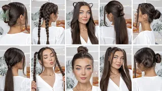 10 EASY HEATLESS BACK TO SCHOOL HAIRSTYLES!