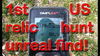 2020-03-28 UNREAL FIND ! 1st Nokta Makro Simplex US relic hunt. 2.68