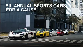 A lot of supercar owners gathered for the 5th Annual Sports cars For a Cause in BGC!