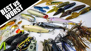 BEST vs WORST Bass Fishing Lures of 2020 (SURPRISING!?)