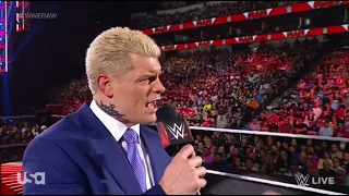 WWE RAW CODY RHODES RETURNS 04/04/22