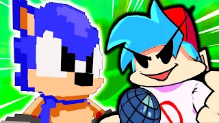 Dorkly Sonic V.S Boyfriend in Friday Night Funkin' VR - (VRChat: FNF Mods)