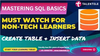 SQL BASICS FOR NON-TECH STUDENTS | MASTER SQL | Simplified Learning for Beginners