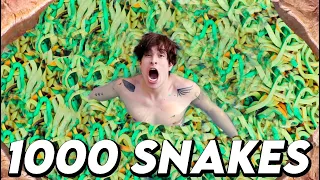 I put 1000 Grow Snakes in a HOT TUB