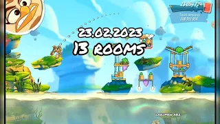 angry birds 2 clan battle 23.02.2023 (13 rooms)