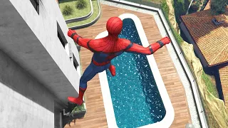 GTA 5 Epic Ragdolls | Spider-Man Jumps/Fails ep.1 (Euphoria physics)