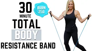 30 MINUTE TOTAL BODY RESISTANCE BAND WORKOUT | Tracy Steen