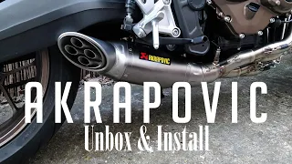 2019 HONDA CB650R Akrapovic Exhaust | Unboxing & Installation