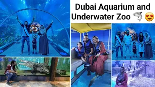 Dubai Aquarium and Underwater Zoo /Glass Bottom Boat Ride/Penguins/King Crocodile/Sharks/Rain Forest