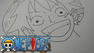 Step by Step on how to draw Luffy